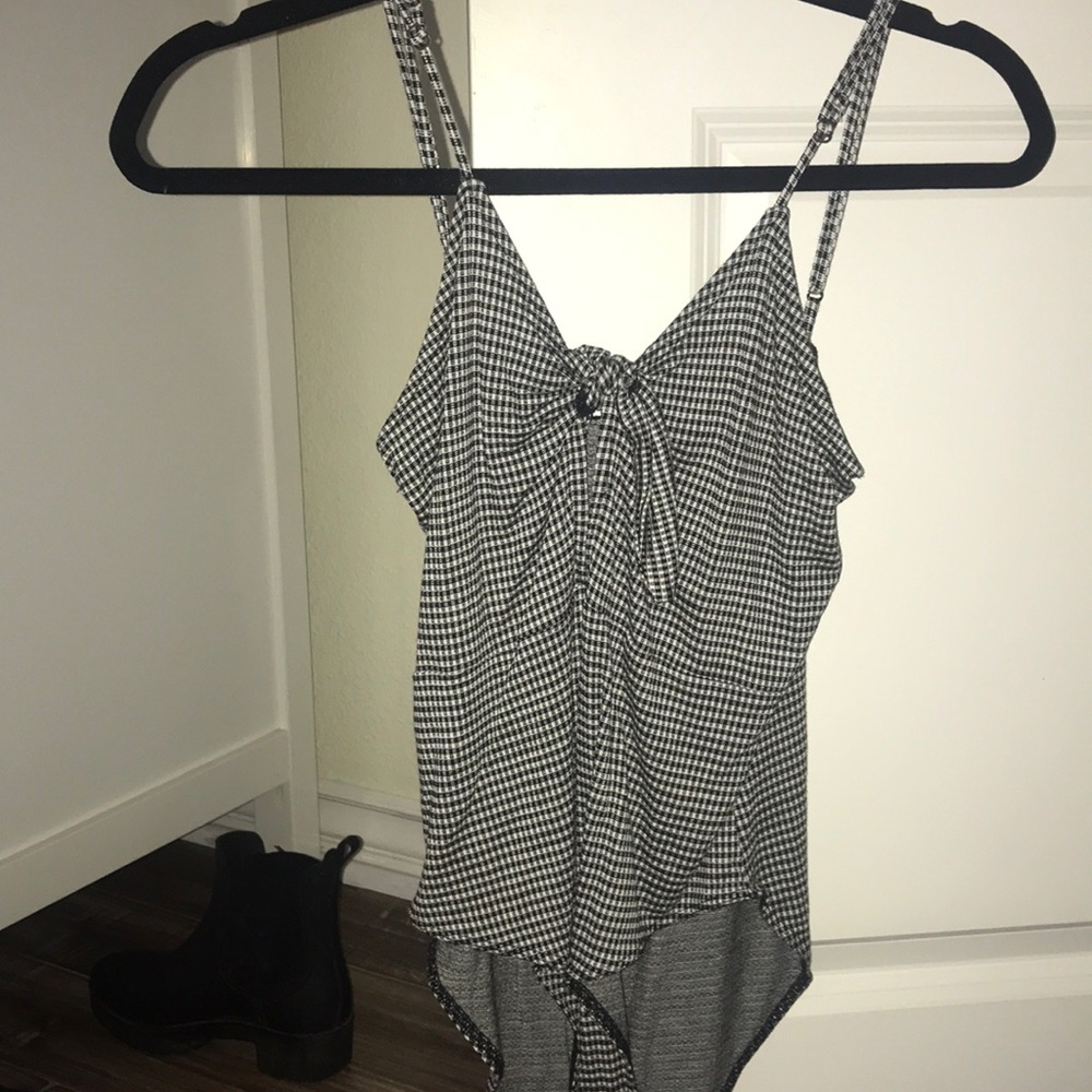 Black and white bodysuit